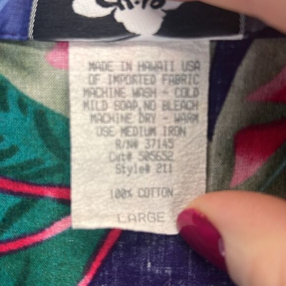 Hilo Hattie Women's Vintage Hawaiian Button Up Shirt Size Large - Picture 4 of 7